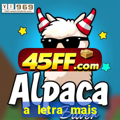 a letra mais bonita do mundo